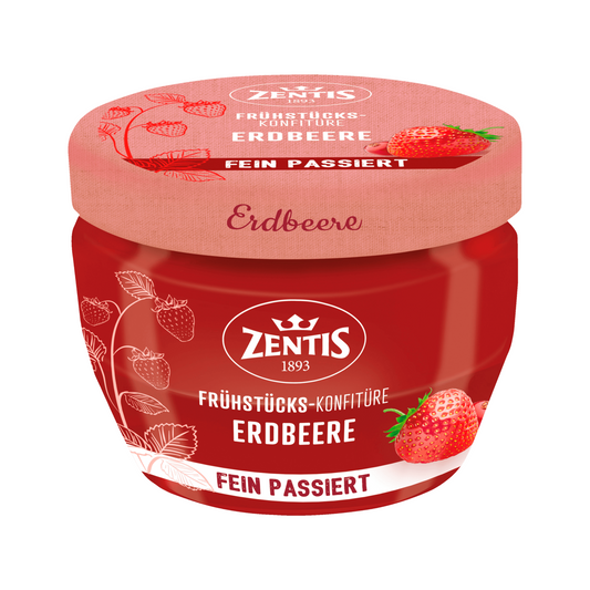 Zentis Frühstücks-Konfitüre passiert Erdbeere 340g