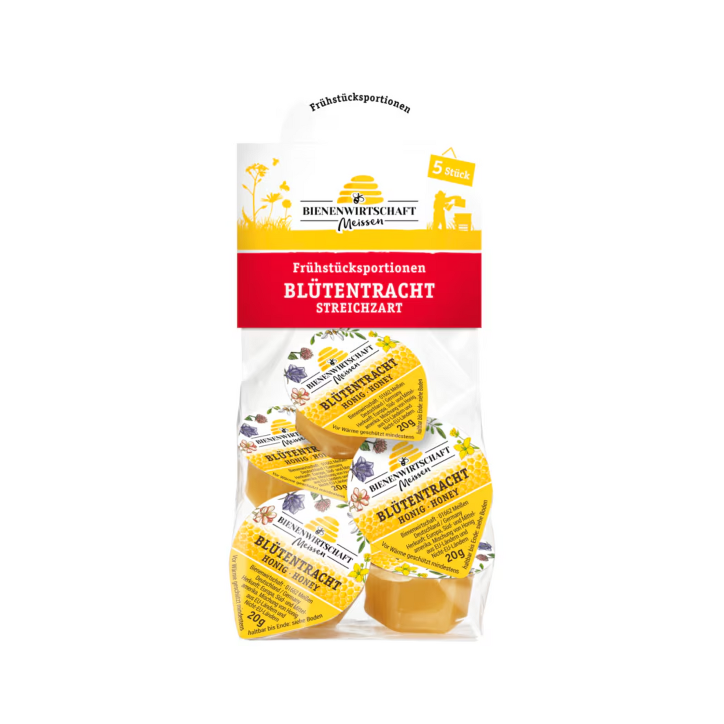 Bienenwirtschaft Honig Blütentracht 5x20g