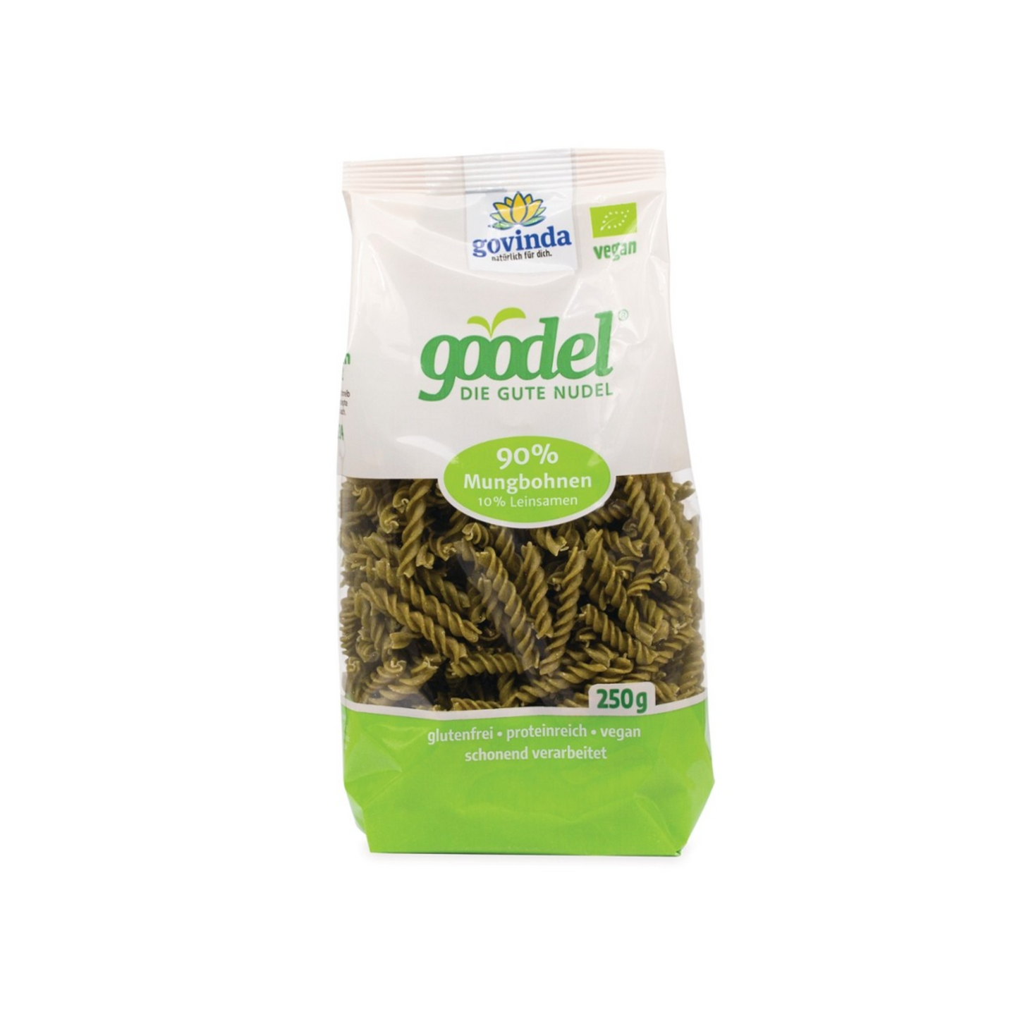 Bio Govinda Goodel Nudel Mungbohne-Leinsaat Glutenfrei 250g