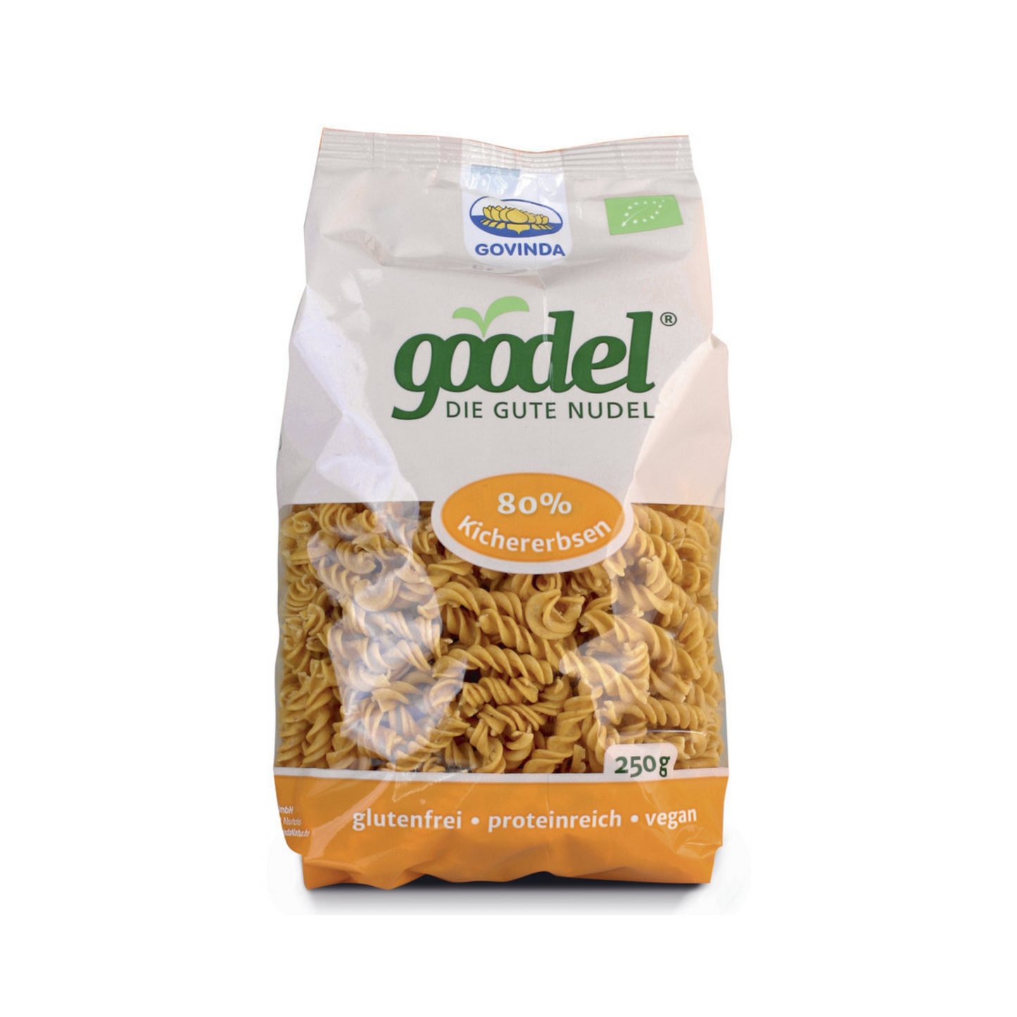 Bio Govinda Goodel Nudel Kichererbse-Leinsaat Glutenfrei 250g