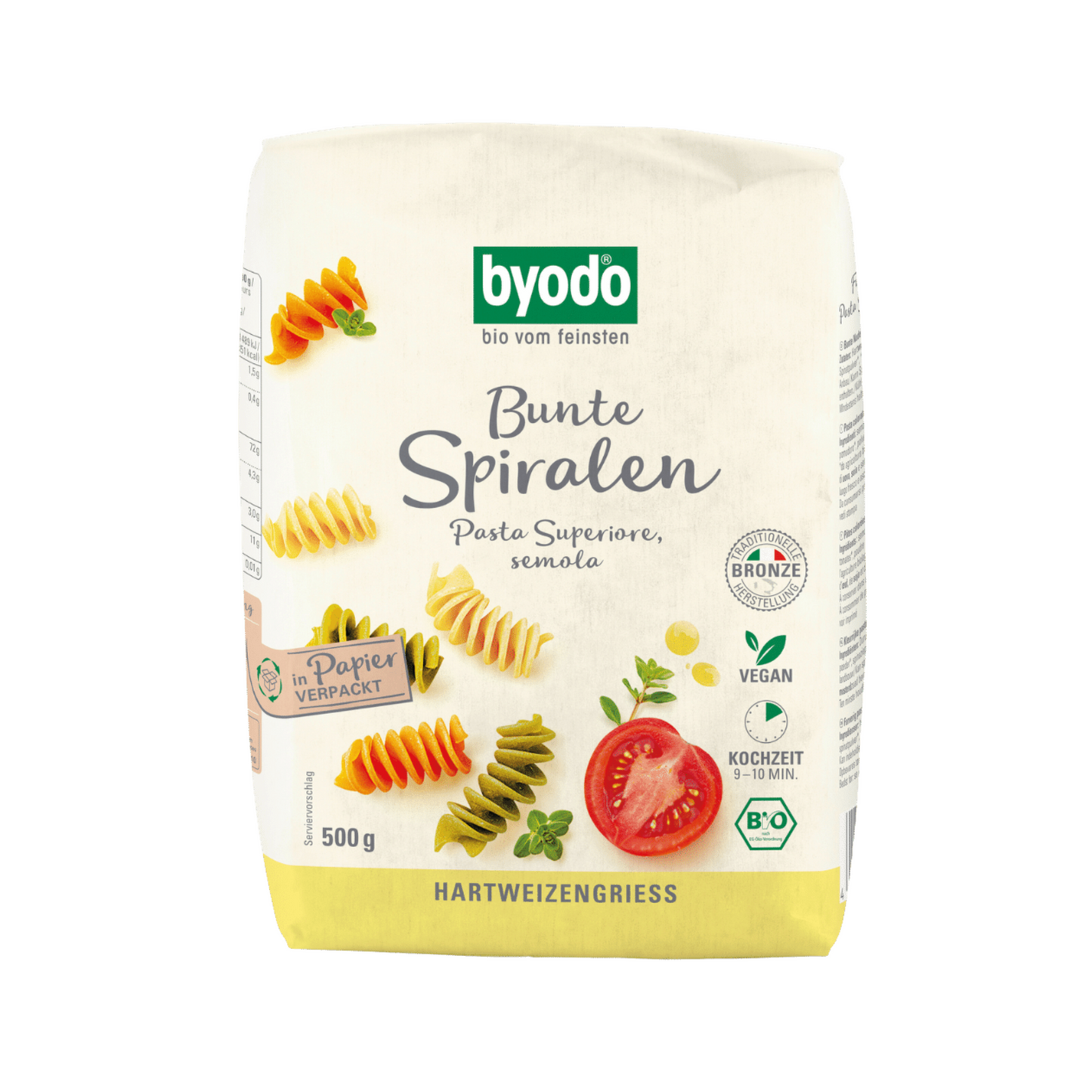 Bio Byodo Spiralen semola bunt 500g