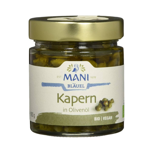 Bio Man Kapern in Olivenöl 180g