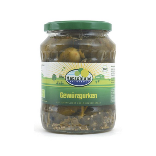 Bio Marschland Gewürzgurken 670g