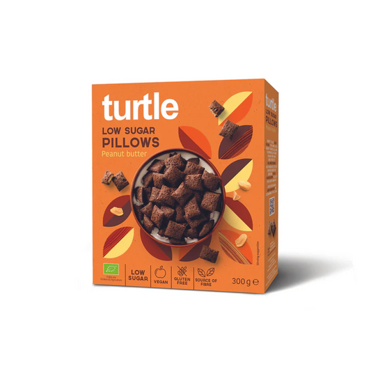Bio Turtle zuckerarme Kissen mit Erdnussfüllung 300g