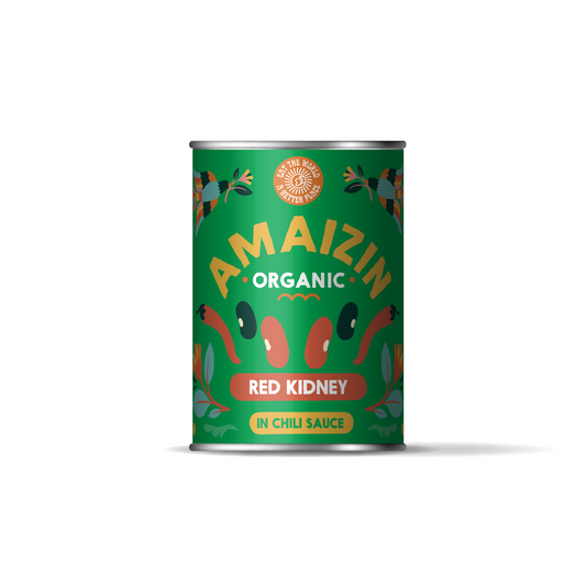 Bio Amaizin Rote Kidneybohnen in Chilisauce 400g