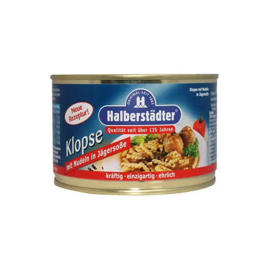 Halberstädter Klopse in Jägersauce mit Nudeln 400g