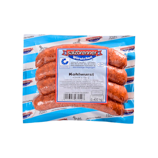Salzbrenner Kohlwurst im Schweinedarm 4x100g