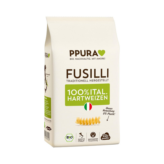 Bio Ppura Fusilli aus italienischem Hartweizen 500g