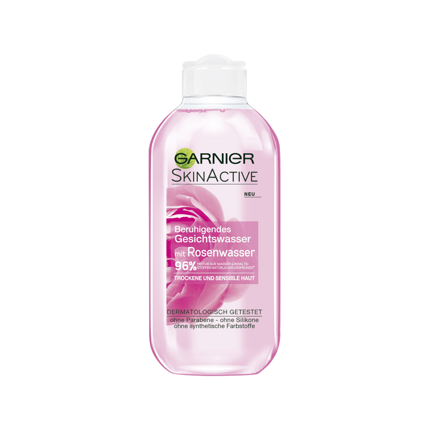 Garnier Skin Active Gesichtswasser mit Rosenwasser beruhigend für trockene und sensible Haut 200ml