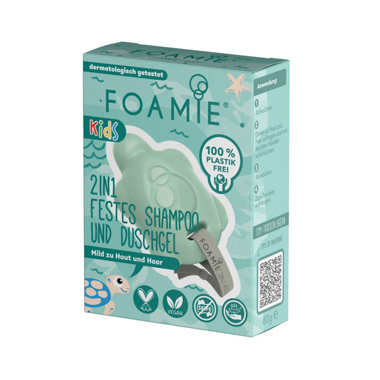 Foamie Feste Duschpflege Kinder grün 80g