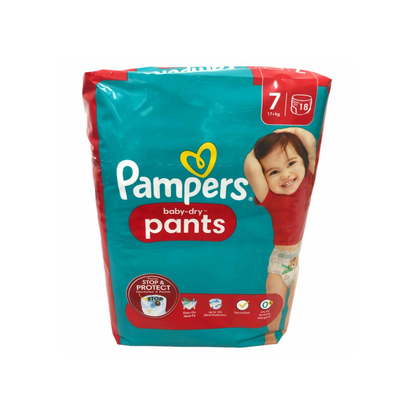 Pampers Baby Dry Pants Extra Large 17+kg Gr.7 18ST