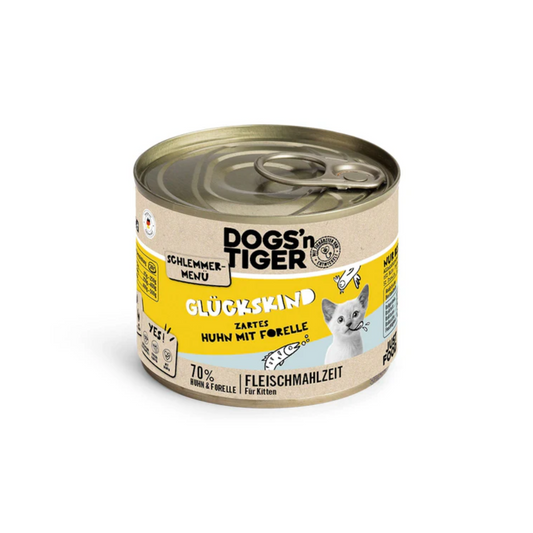 Dogsn Tiger Glückskind Huhn und Forelle 200g