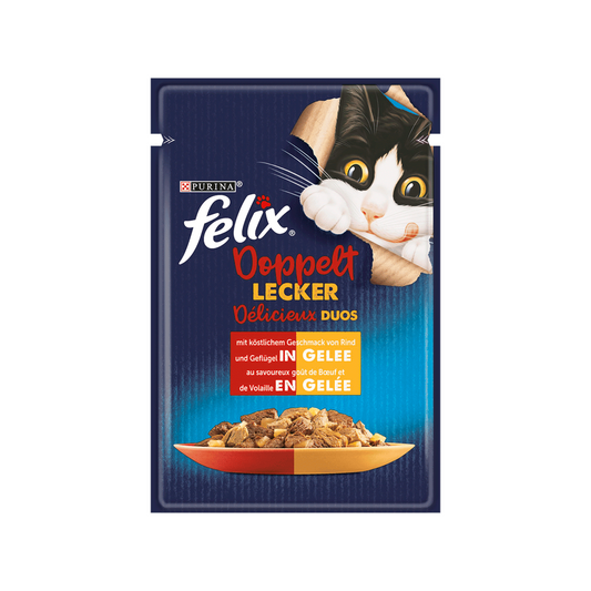 Felix Doppelt Lecker Gelee Rind&Geflügel 85g
