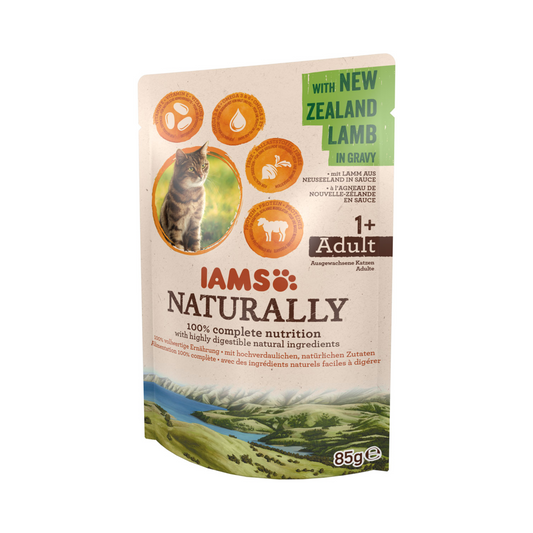 IAMS Naturally Katze Erwachsen Lamm 85g
