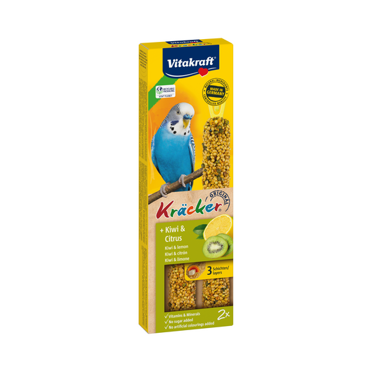 Vitakraft Australian Kräcker Kiwi-Citrus für Großsittiche 2x90g