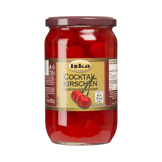 ISKA Cocktailkirschen entsteint 225g