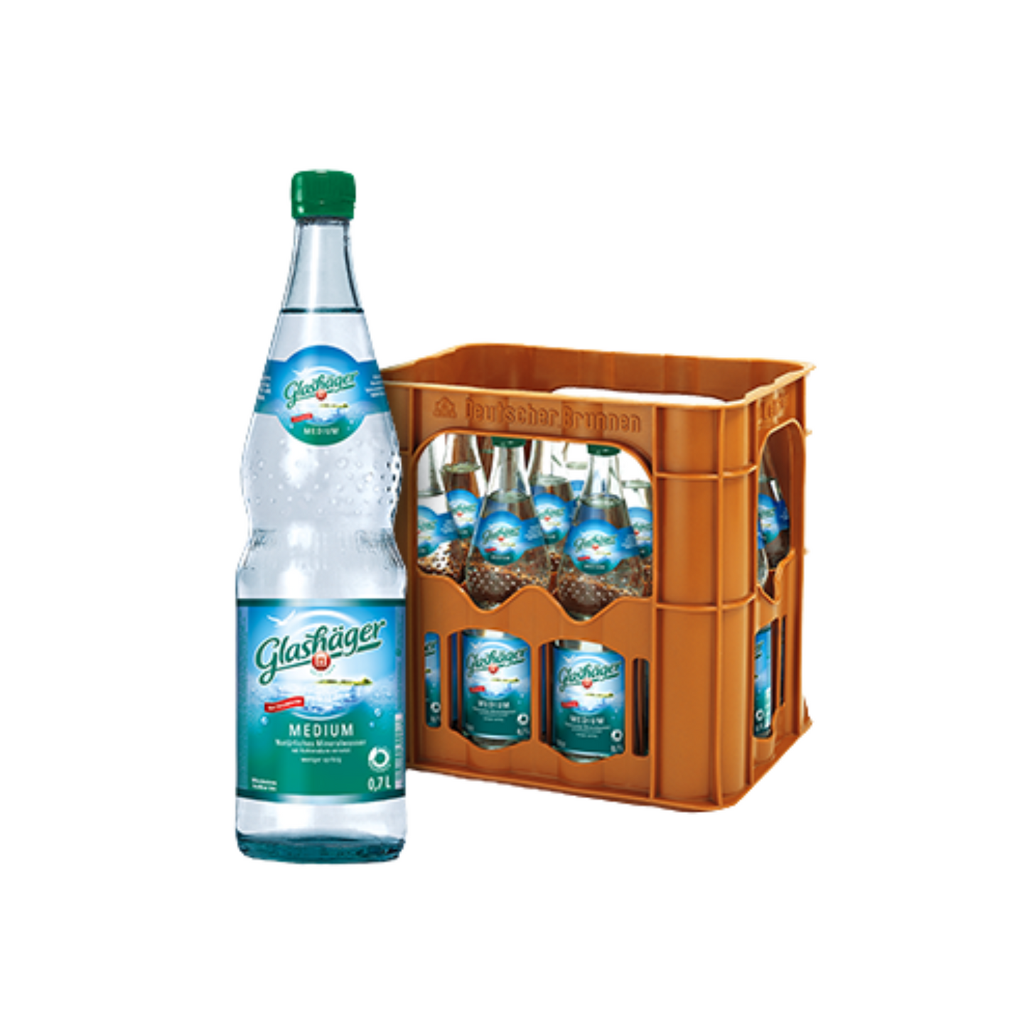 Glashäger medium Glasflasche 12 x 0,7l