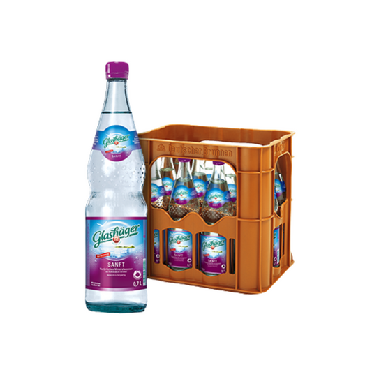 Glashäger sanft Glasflasche 12 x 0,7l
