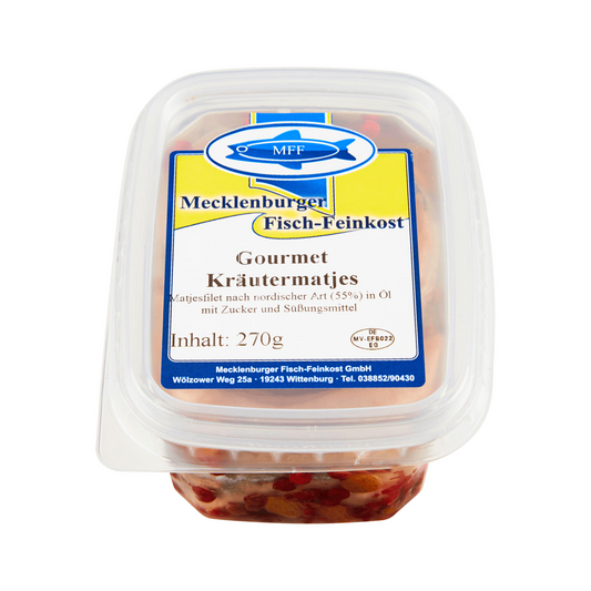 Mecklenburger Fisch Feinkost Gourmet Kräutermatjes 270g