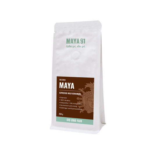 Bio Maya Kaffee Espresso gemahlen 250g