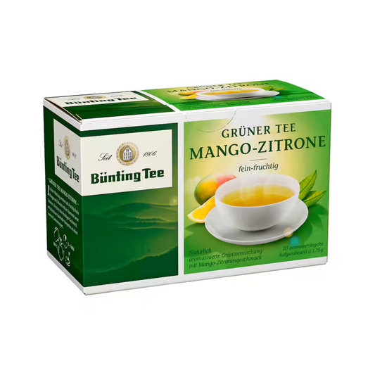 Bünting Grüner Tee Mango-Zitrone 20ST 35g