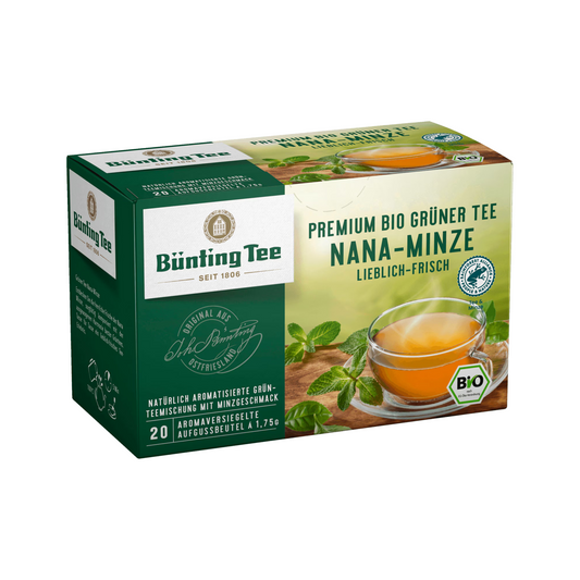 Bünting Grüner Tee mit Nana Minze 20ST 35g