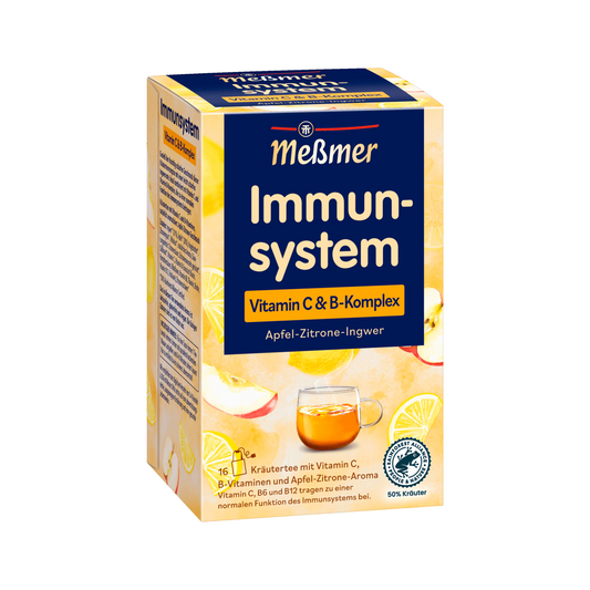 Meßmer Immunsystem Vitamin C und B-Komplex Apfel-Zitrone-Ingwer 16ST 32g