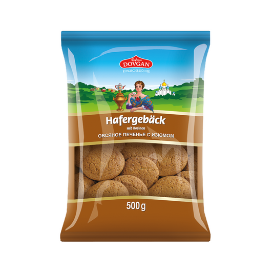 Dovgan Hafergebäck mit Rosinen 500g
