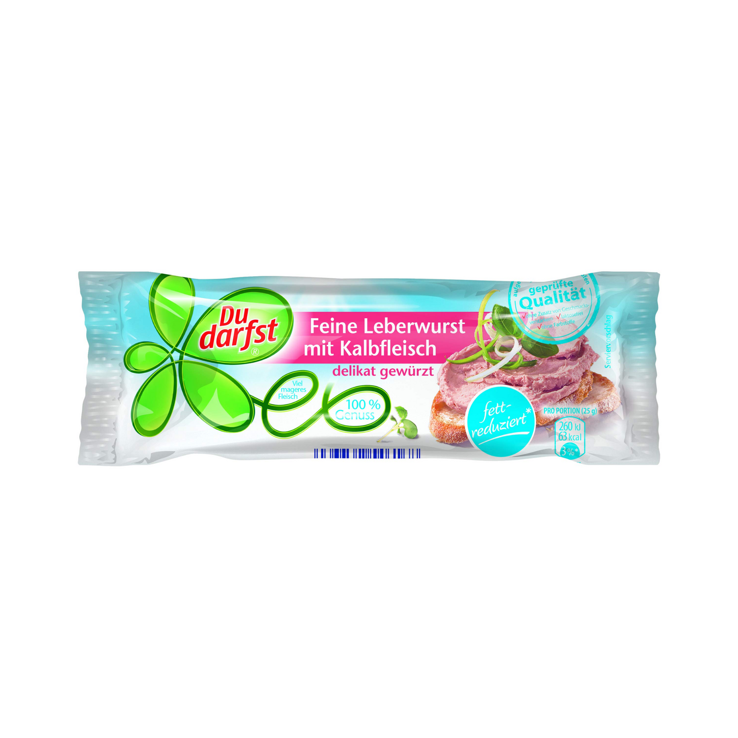Du Darfst Feine Kalbfleisch Leberwurst 100g