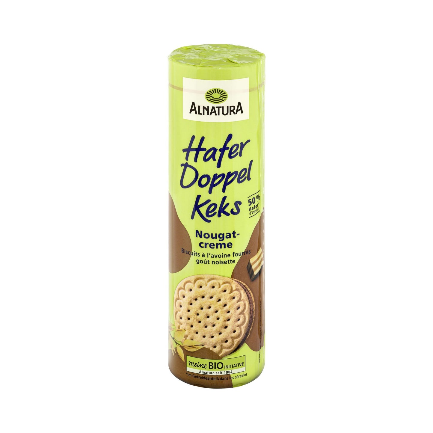 Bio Alnatura Hafer Doppelkeks Nougat 330g