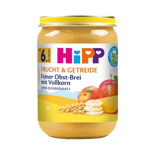 Bio Hipp Feiner Obst-Brei mit Vollkorn ab 6.Monat 190g