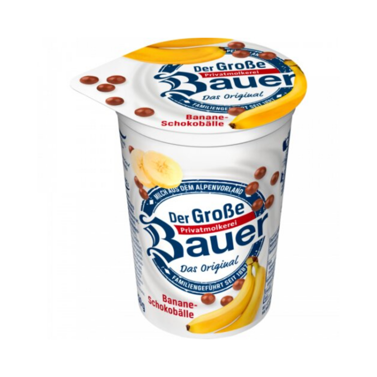 Bauer Fruchtjoghurt Schokosplit Banane-Schokobälle 3,5% 225g