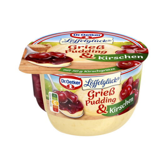 Dr.Oetker Grießpudding mit Kirsch Grütze 180g