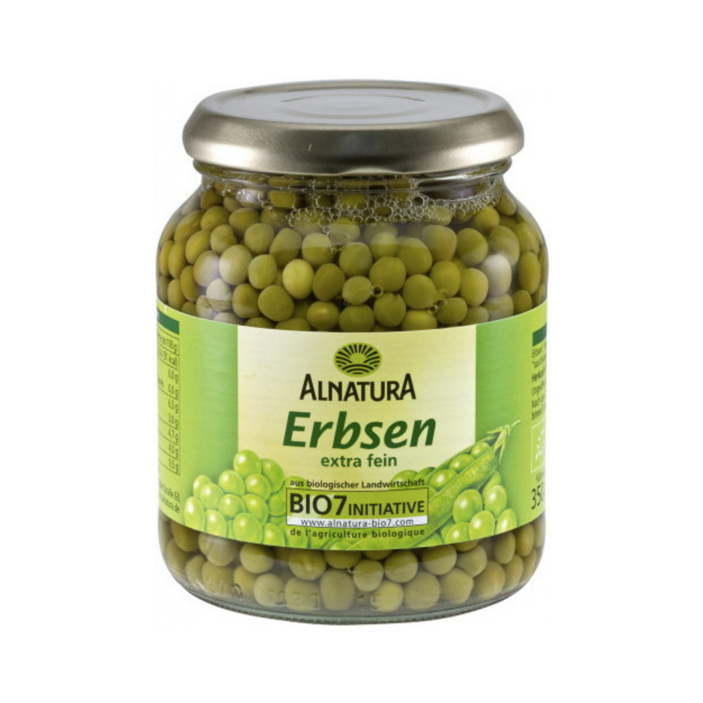 Bio Alnatura Erbsen extra fein 350g