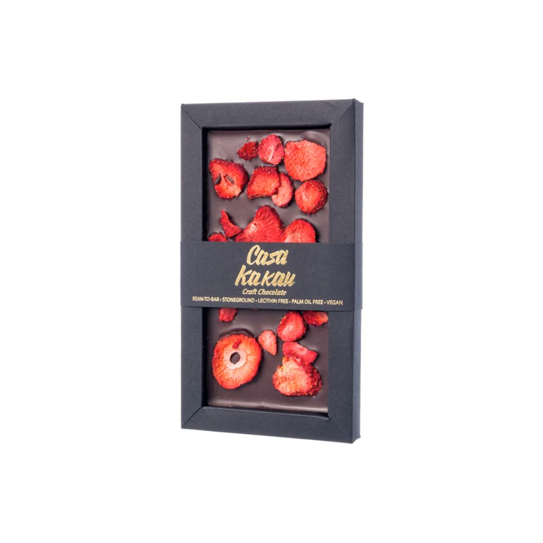 Casa Kakau Craft Chocolate Erdbeer 70g