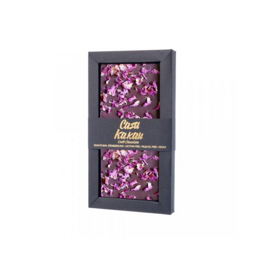 Casa Kakau Craft Chocolate Bulgarische Rosenblätter 70g