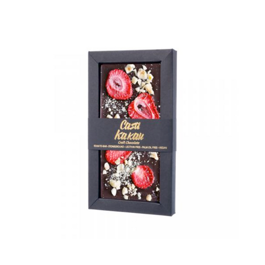 Casa Kakau Craft Chocolate Erdbeer&Haselnuss 70g