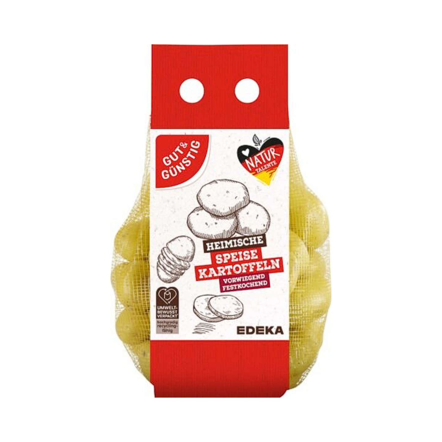 GUT&GÜNSTIG Kartoffeln vorwiegend festkochend 2,5 Kg