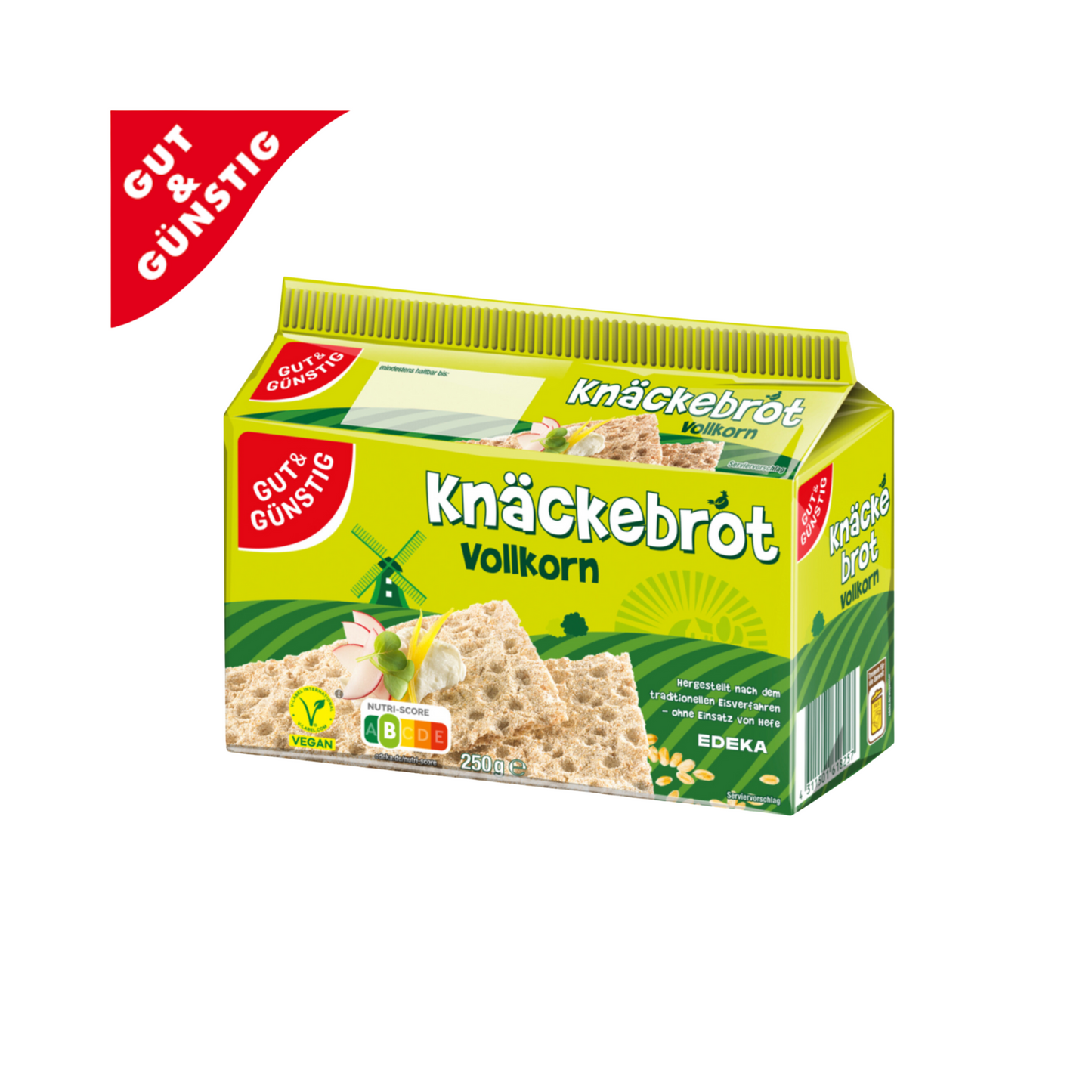 GUT&GÜNSTIG Knäckebrot Vollkorn 250g