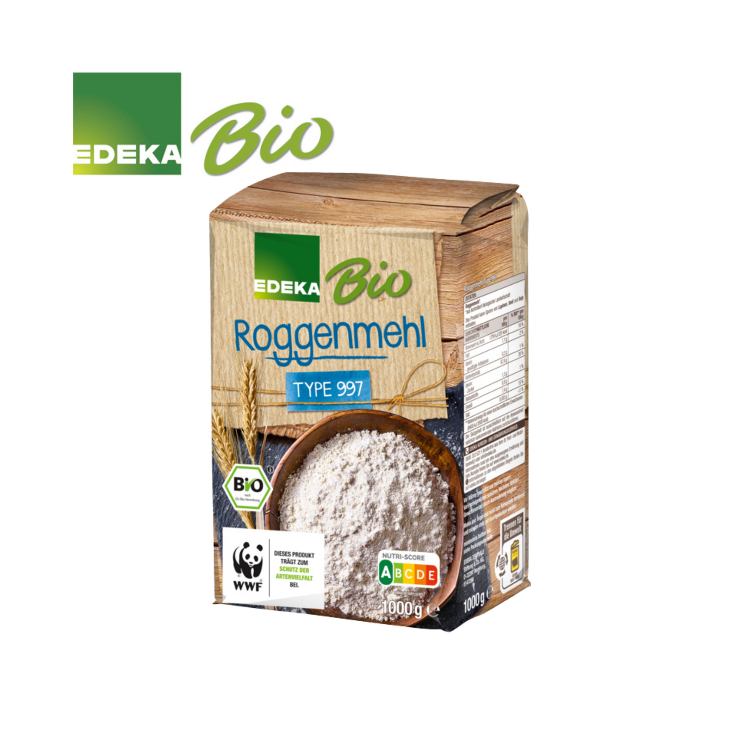 EDEKA Bio Roggenmehl Type 997 1kg