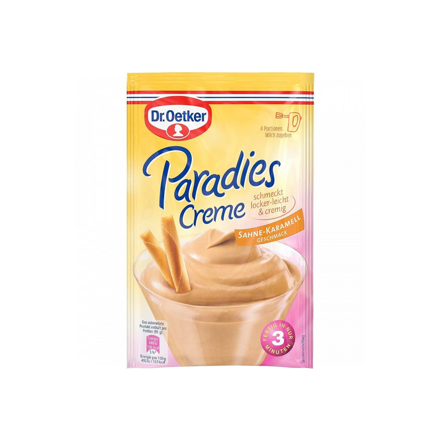 Dr.Oetker Paradies Creme Sahne Karamell für 300ml 65g