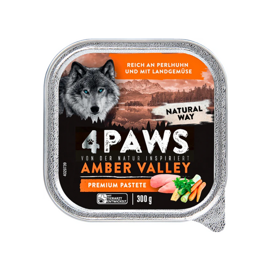4Paws amber valley Perlhuhn&Landgemüse 300g