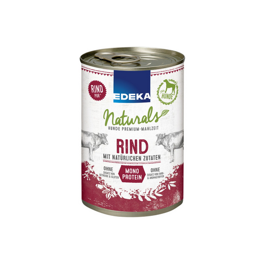 EDEKA Naturals Monoprotein Rind für Hunde 400g