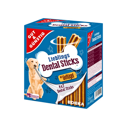 GUT&GÜNSTIG Dental Sticks Multipack 4x180g