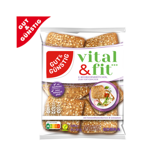 GUT&GÜNSTIG Vital&Fit Mehrkornbrötchen 540g