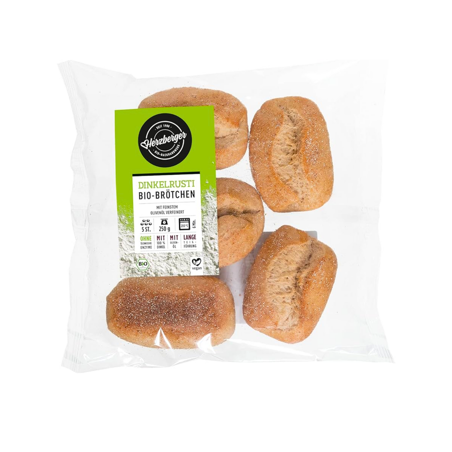 Bio Herzberger Dinkelrusti 5ST 250g