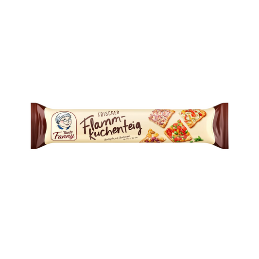 Tante Fanny Frischer Flammkuchenteig backfertig ausgerollt auf Backpapier 260g