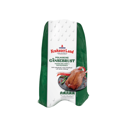 Krakauer Land Polnische Hafermast-Gänsebrust Handelsklasse A 1200g