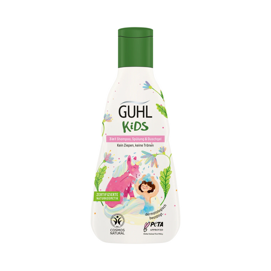 Guhl Kids 3in1 Shampoo, Spülung, Duschgel Mandelmilch 250ml