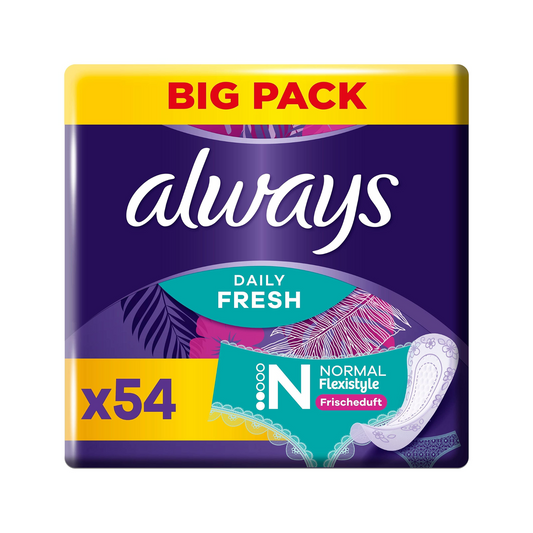 Always Daily Fresh Flexistyle Normal Slipeinlagen ohne Duft Big Pack 54ST